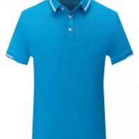 SKP026 Manufacturing short-sleeved POLO shirt Fashion design color collar POLO shirt POLO shirt center front view